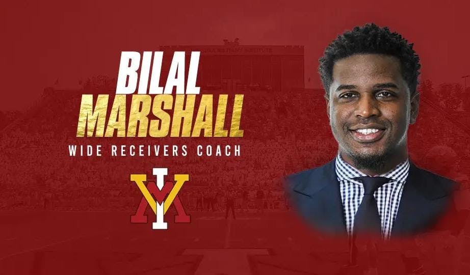 Bilal Marshall named VMI's new wide receiver coach