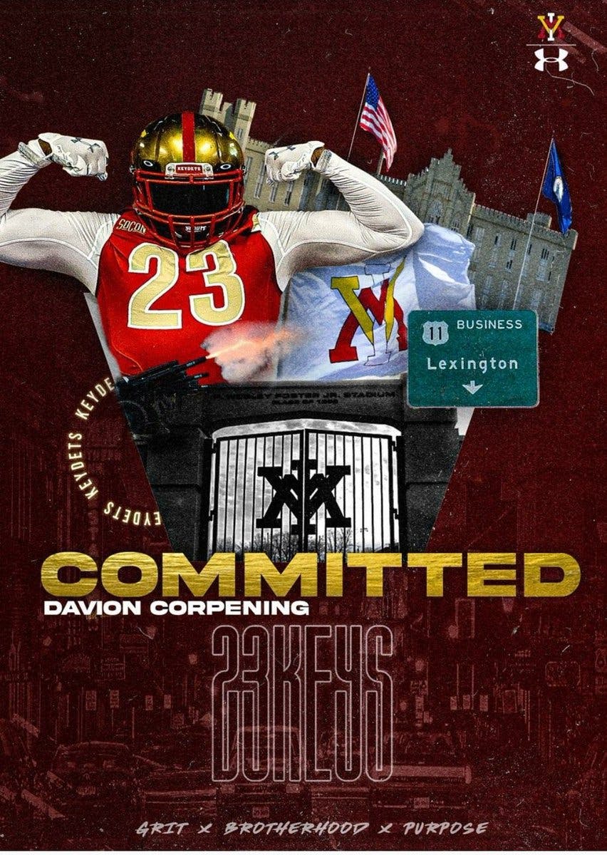 The wait is over!!!Thank you for this opportunity @CoachSWach @CoachBParker17 @VMI_Football Ready to be a part of the Keydets brotherhood🤙🏾 #Redswarm 
