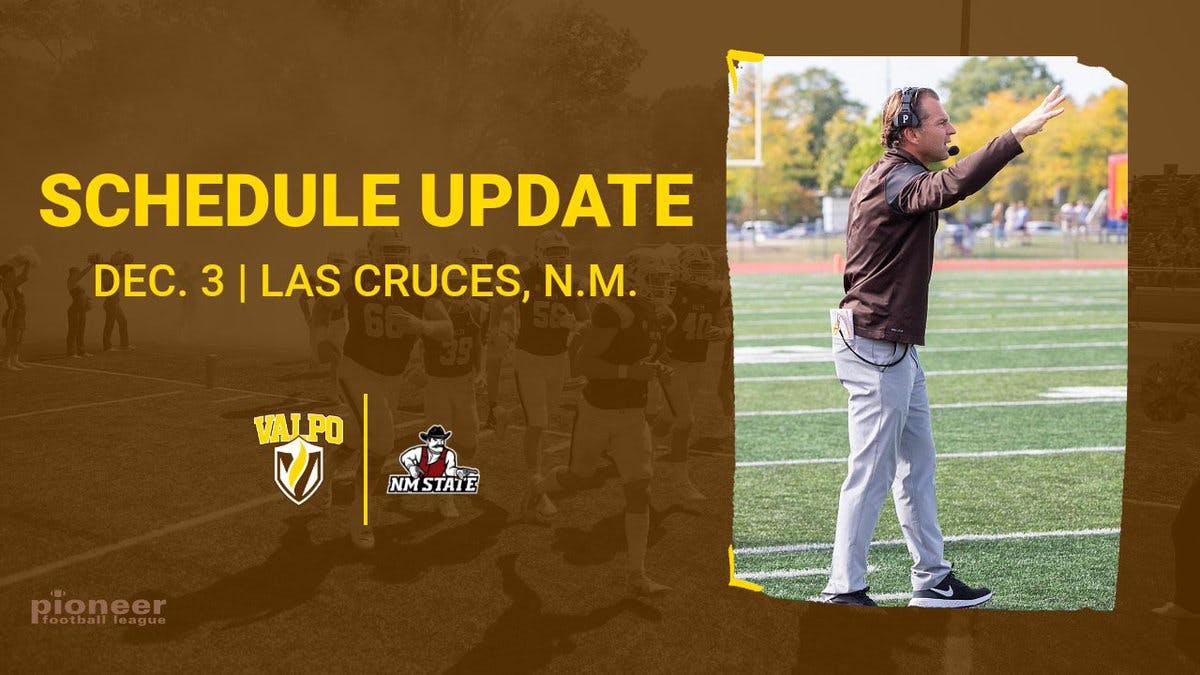 The @valpoufootball season is not over yet❗❗❗

The first game against an FBS opponent in program history will take place on Saturday at New Mexico State.  

📝: http://bit.ly/3EOseY7

#GoValpo 