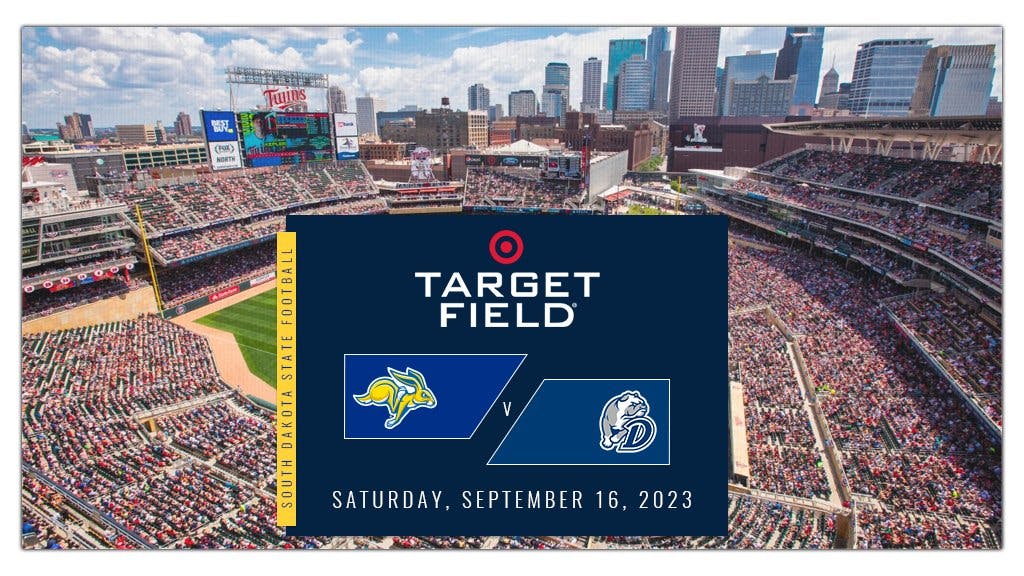 Target Field... the Jackrabbits are coming! 😎

Target Field &amp; the @Twins organization will host @GoJacksFB on September 16, 2023 against Drake University. The kickoff time &amp; ticket information will be announced in the coming weeks.

📰 » http://bit.ly/3ZZiu6Y

#GoJacks 🐰 